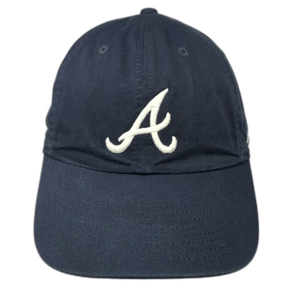 Atlanta Braves MLB Nike Baseball Cap Blue One Size Heritage86 Slideback Hat Logo